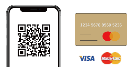 カードに記載されているQRコードをスマホで読み込むとクレジット決済の入力ができます。決済金額の3％が手数料となり手数料は新郎新婦もしくはゲストと負担の選択することができます。